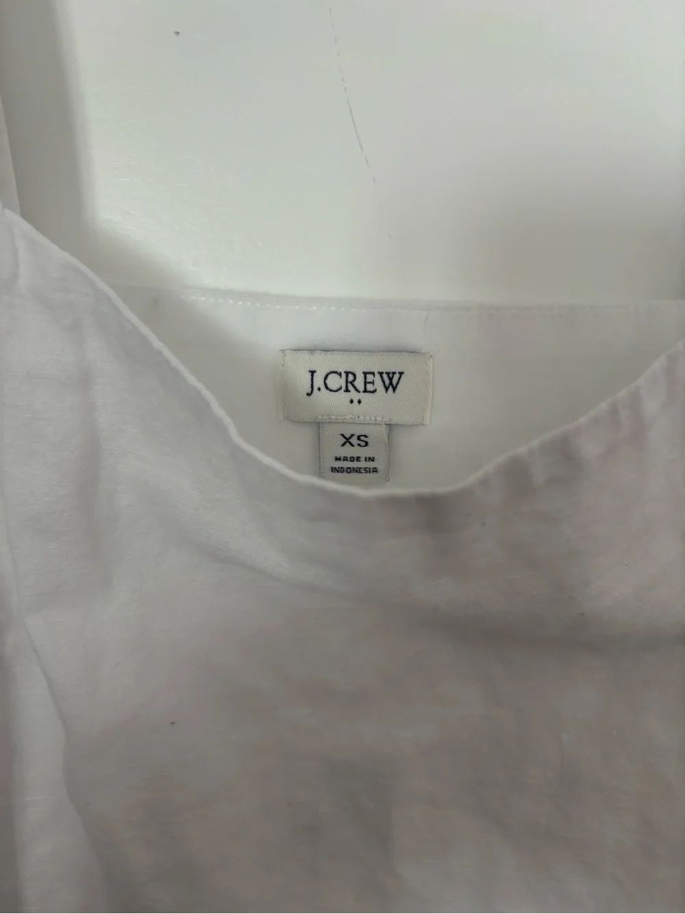 J. Crew White Wide-Strap Cotton Tank size XS